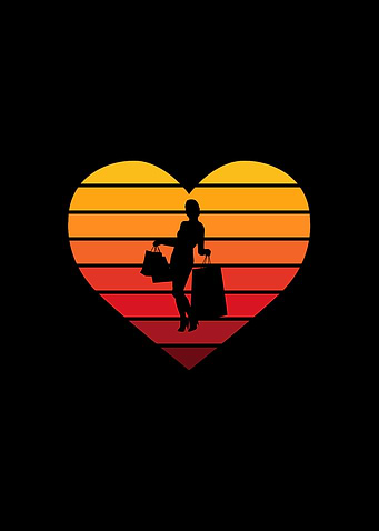 I Love Shopping Heart