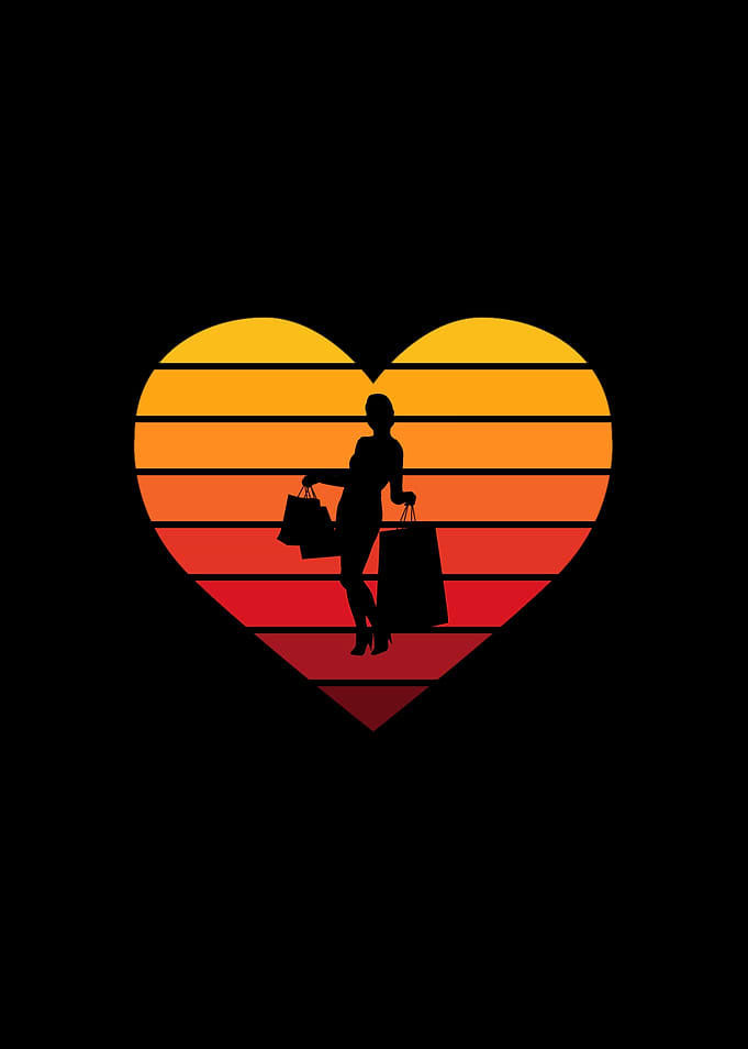 I Love Shopping Heart
