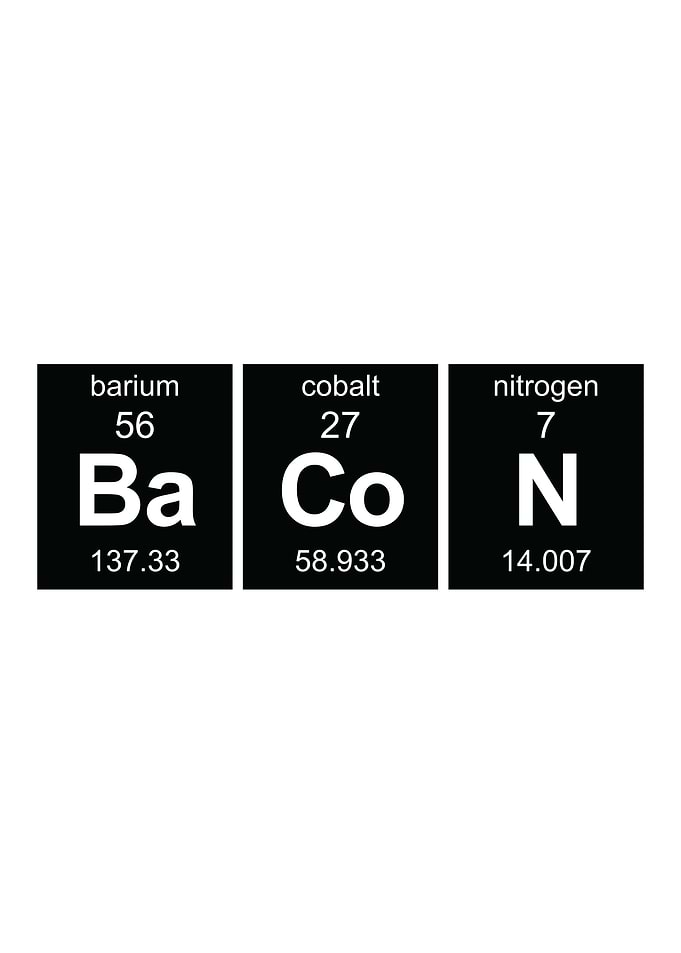 Bacon Periodic Table