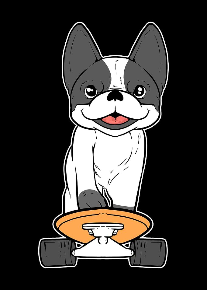Frenchie Skateboarding