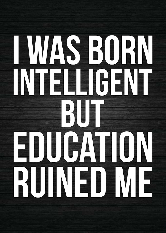 Education Ruined Me