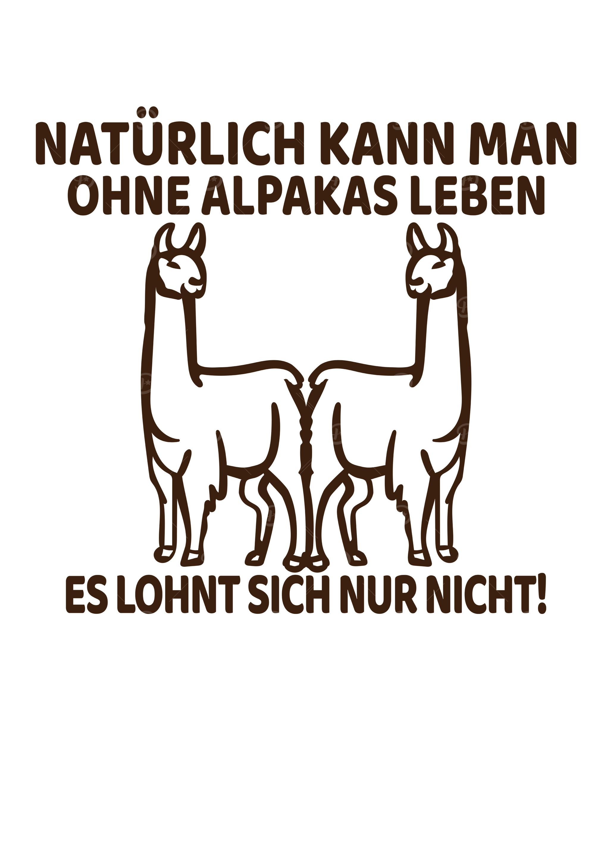 Ohne Alpakas leben
