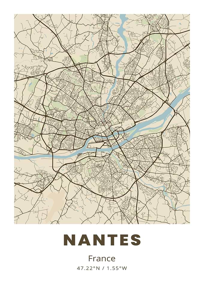 Nantes City Map