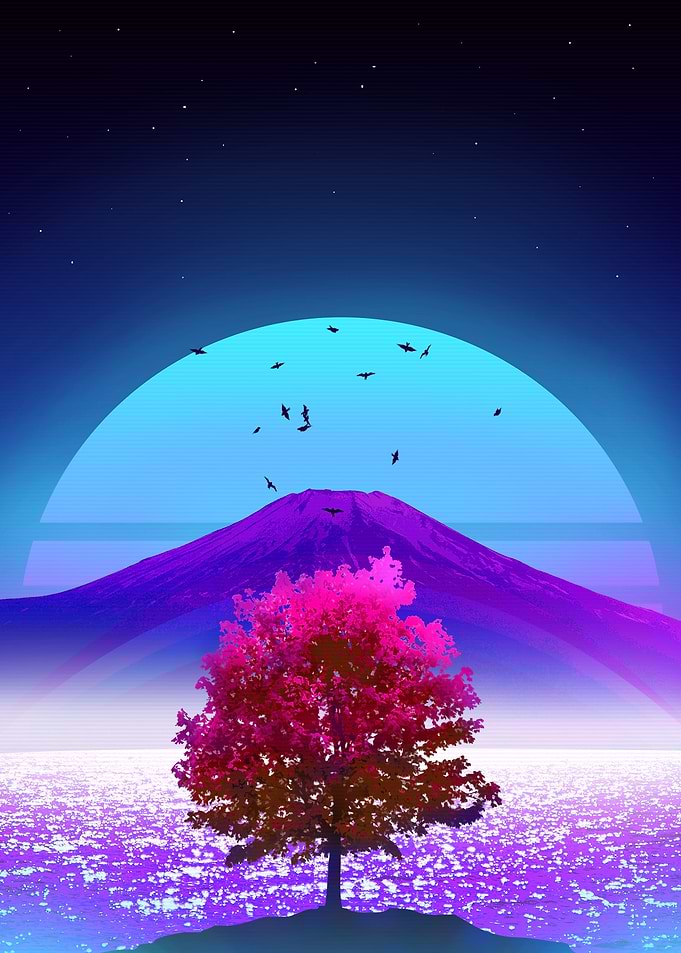 fuji synthwave