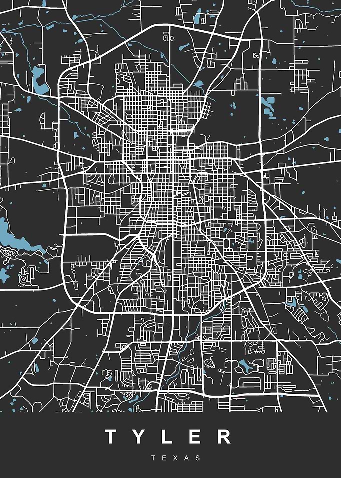 TYLER Map Texas