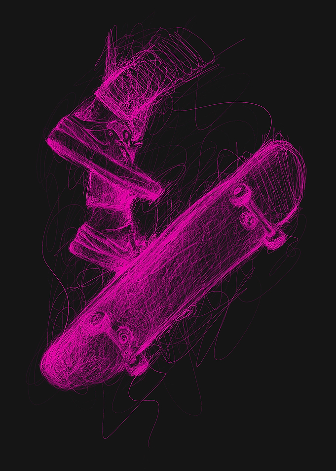 Skateboarding Art