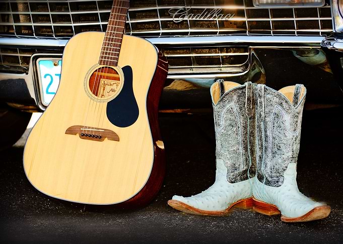 Boots and guitar country