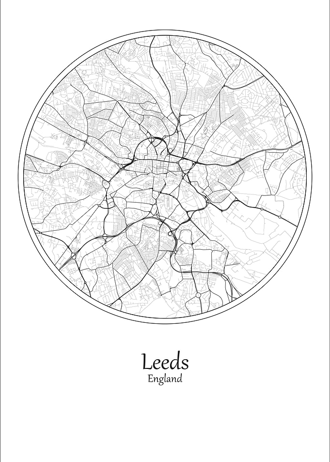 Leeds City Map England