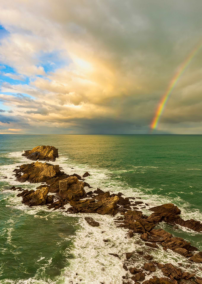 Rainbow Sea Landscape Sky
