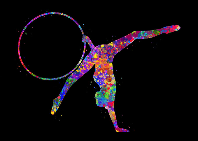 Rhythmic gymnastics hoop