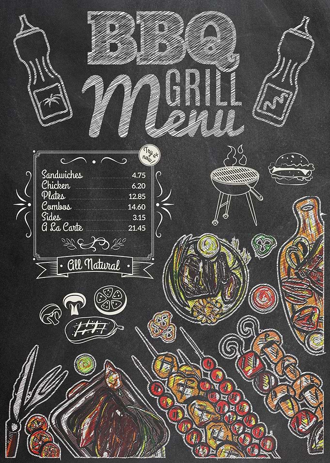 BBQ Grill Food Menu