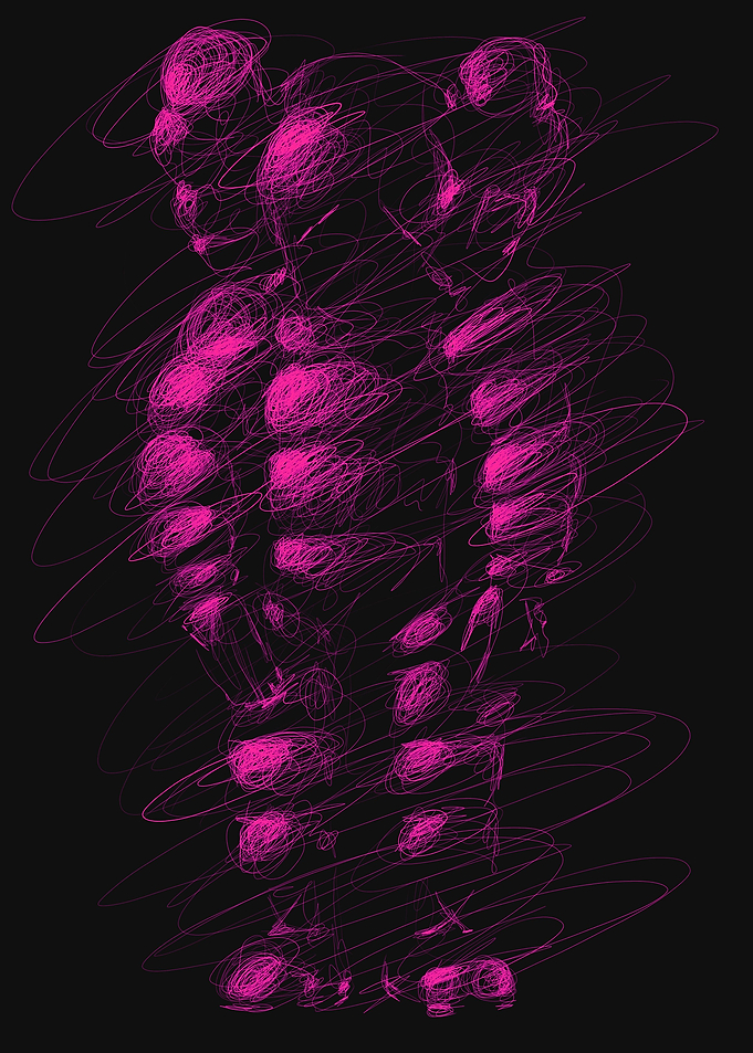 KAWS SCRIBBLE ART