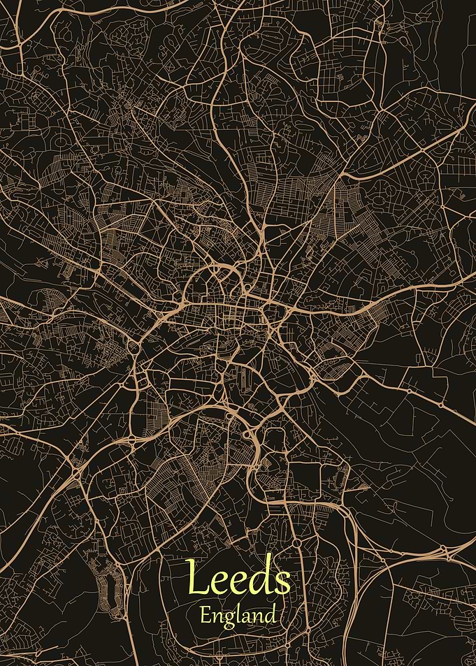 Leeds City Map England