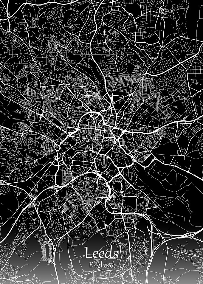 Leeds City Map England