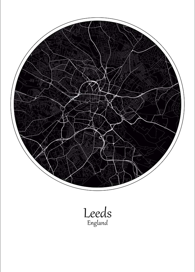 Leeds City Map England