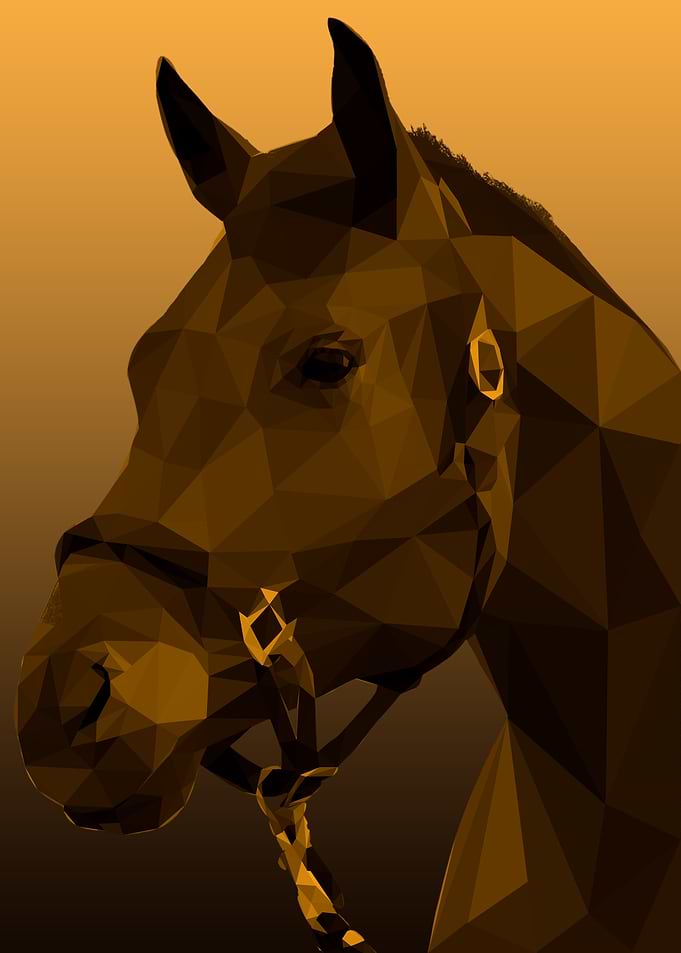 horse low poly