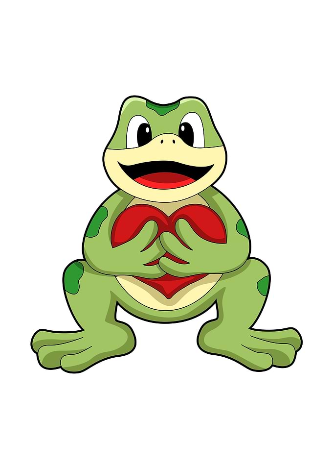 Frog Love Heart