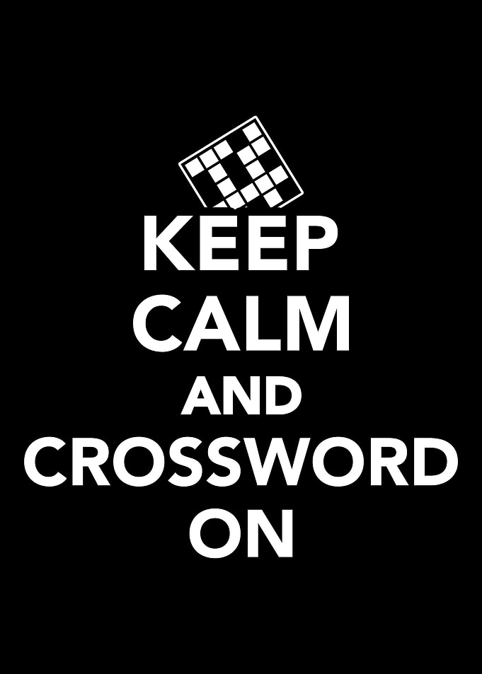 Keep calm and crossword on
