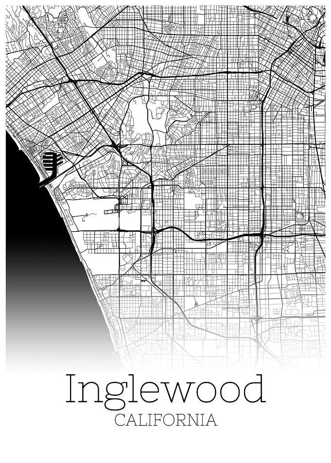 Inglewood California map