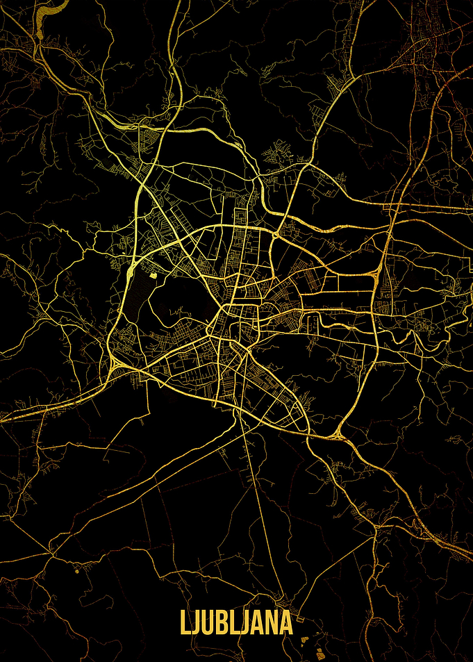 Ljubljana gold map