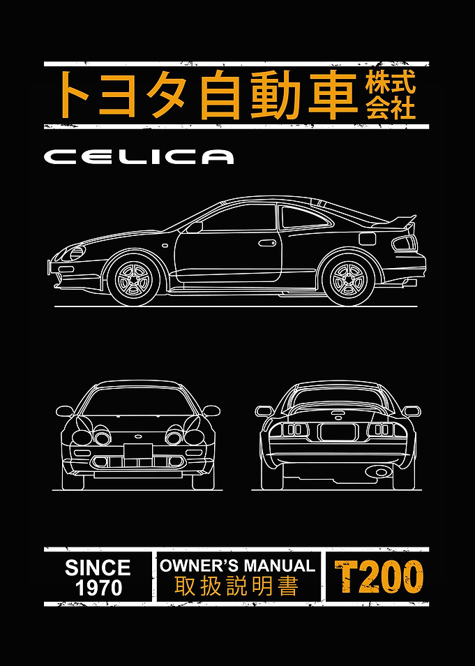 Blueprint of the Celica