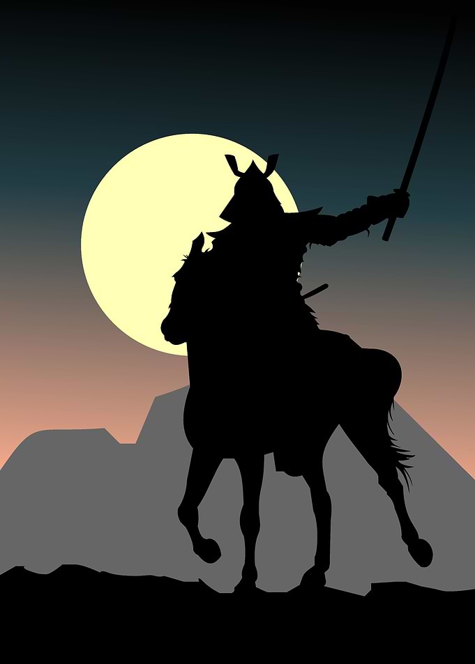 Fight on horseback