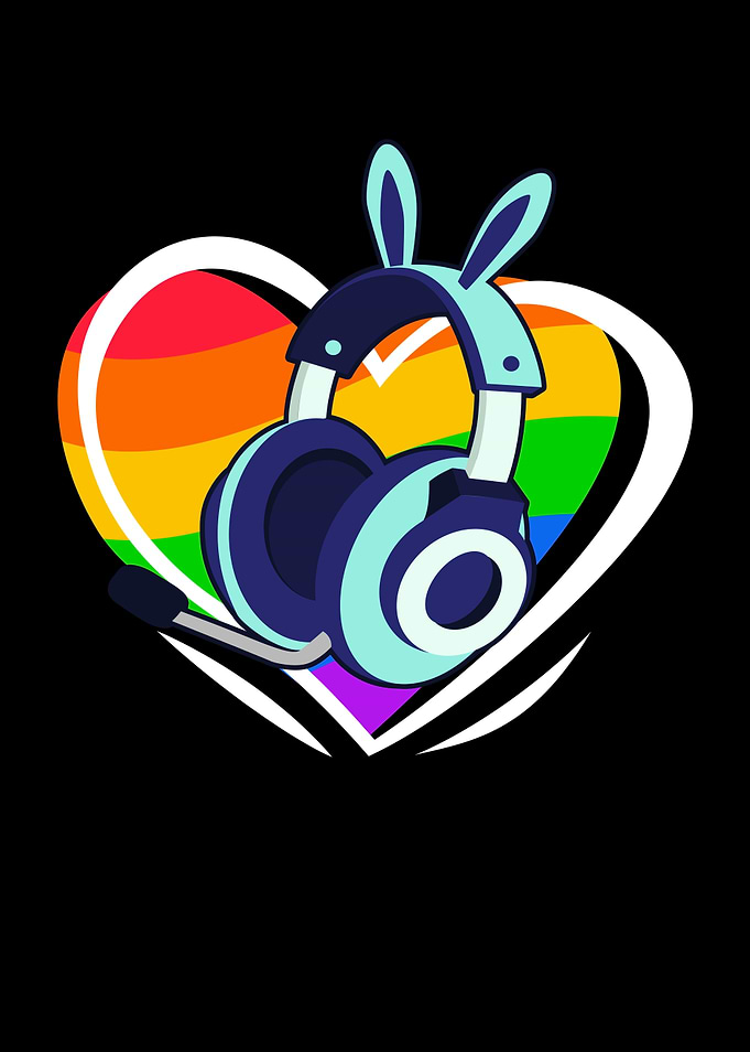 Gamer Gay Pride LGBT Heart