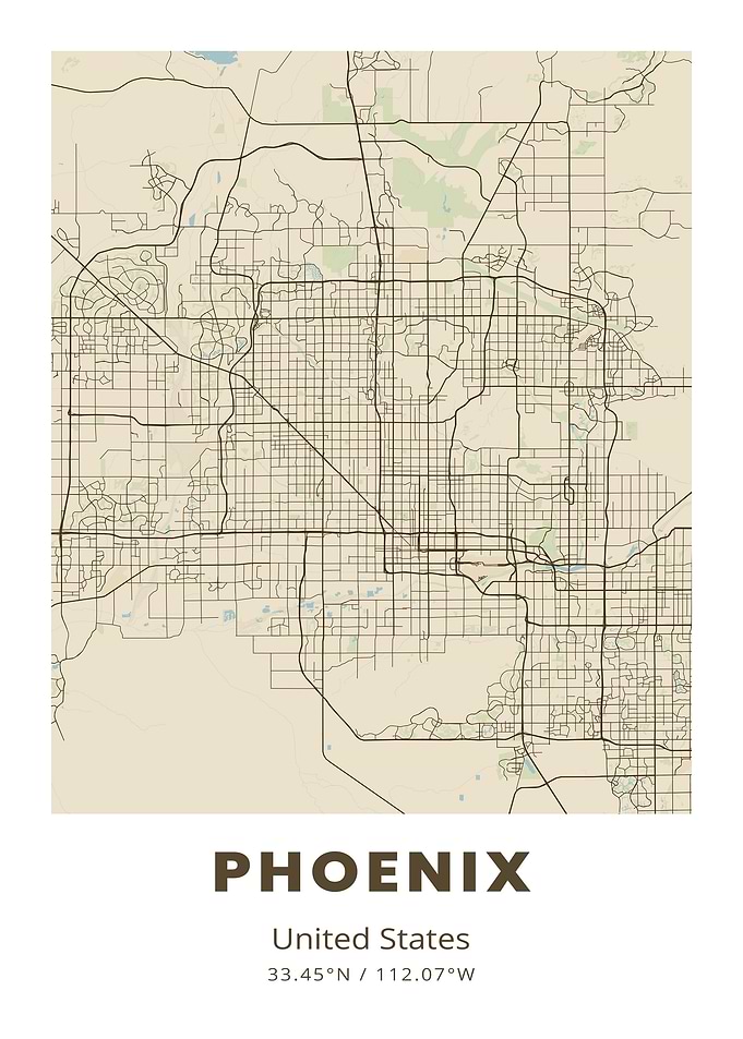 Phoenix City Map