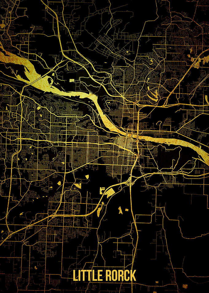 Little Rock gold map