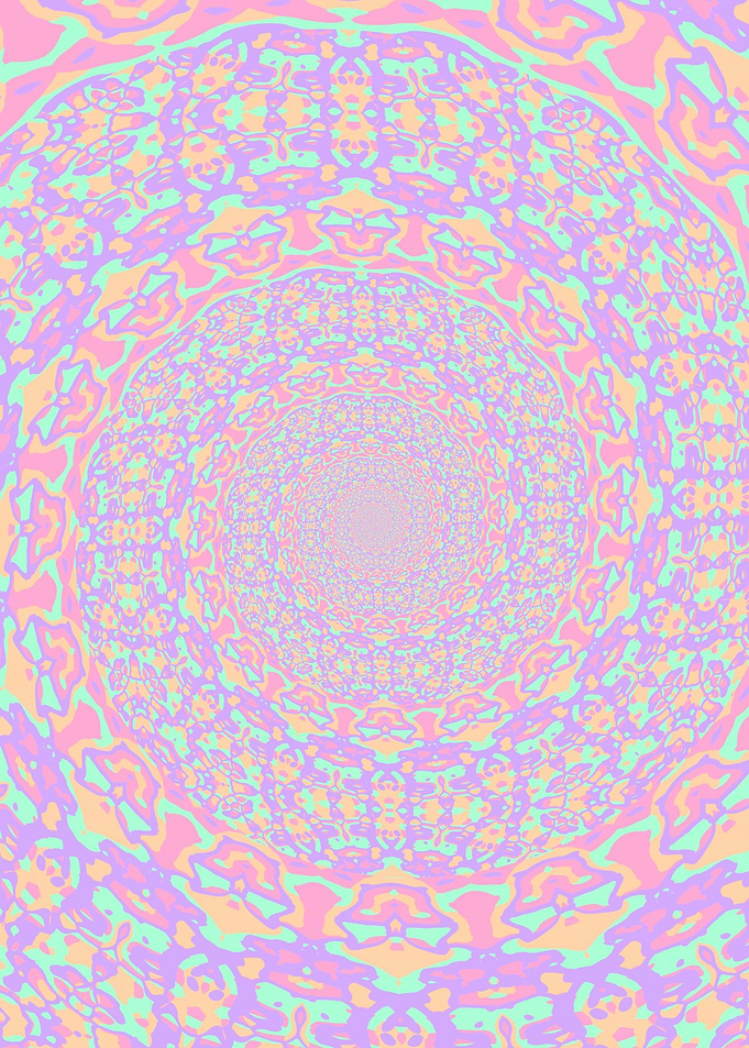 Pastel Mandala Spiral