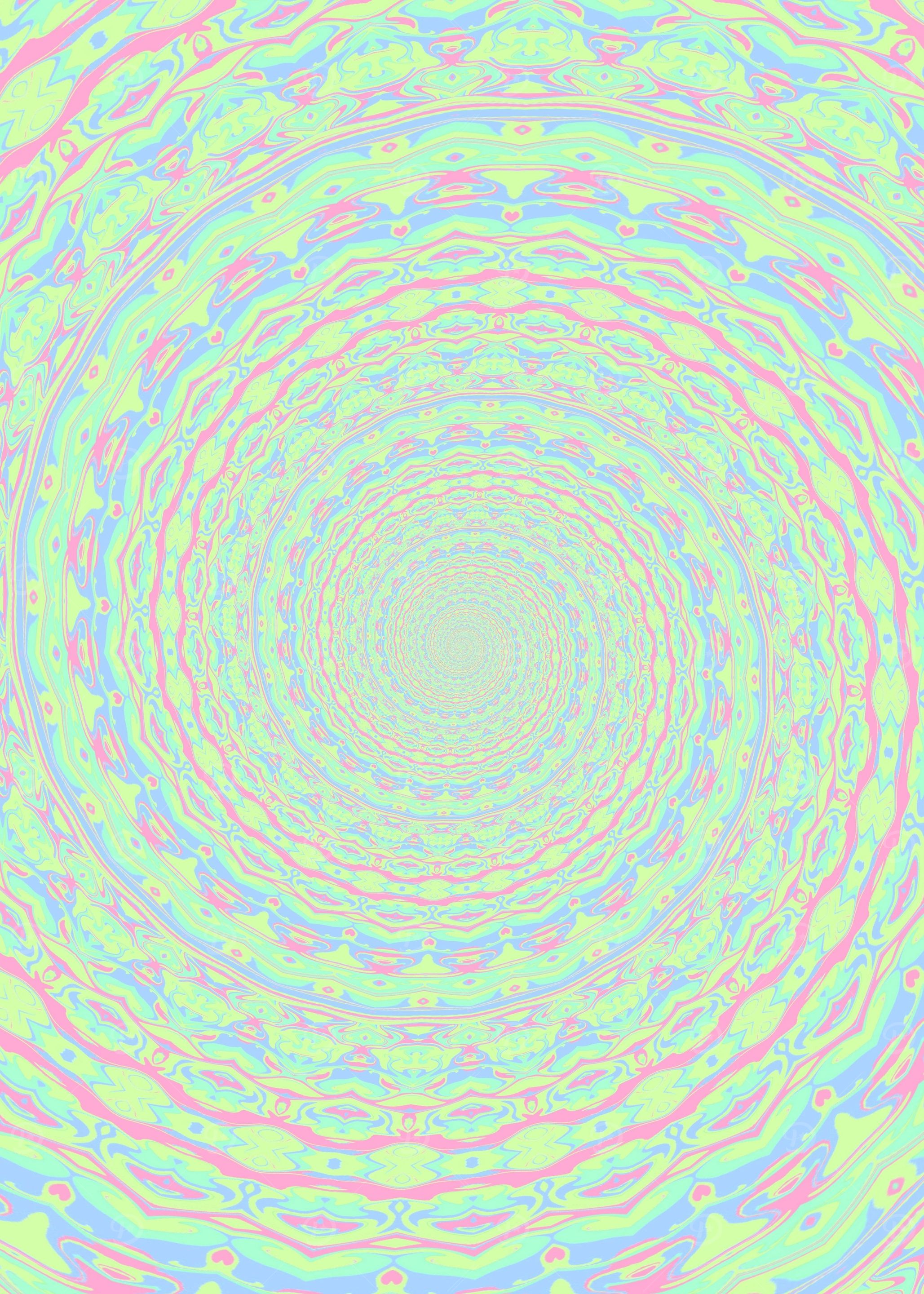Colorful Mandala Spiral