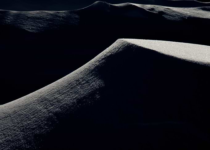 Evening snowdrift