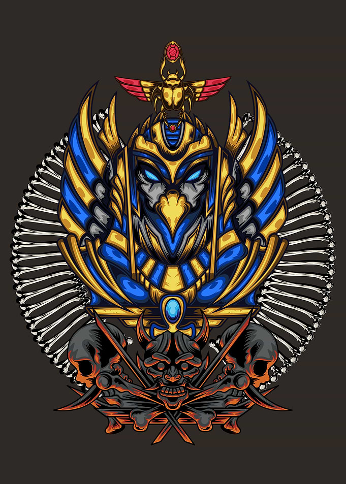 Egyptian God Illustration