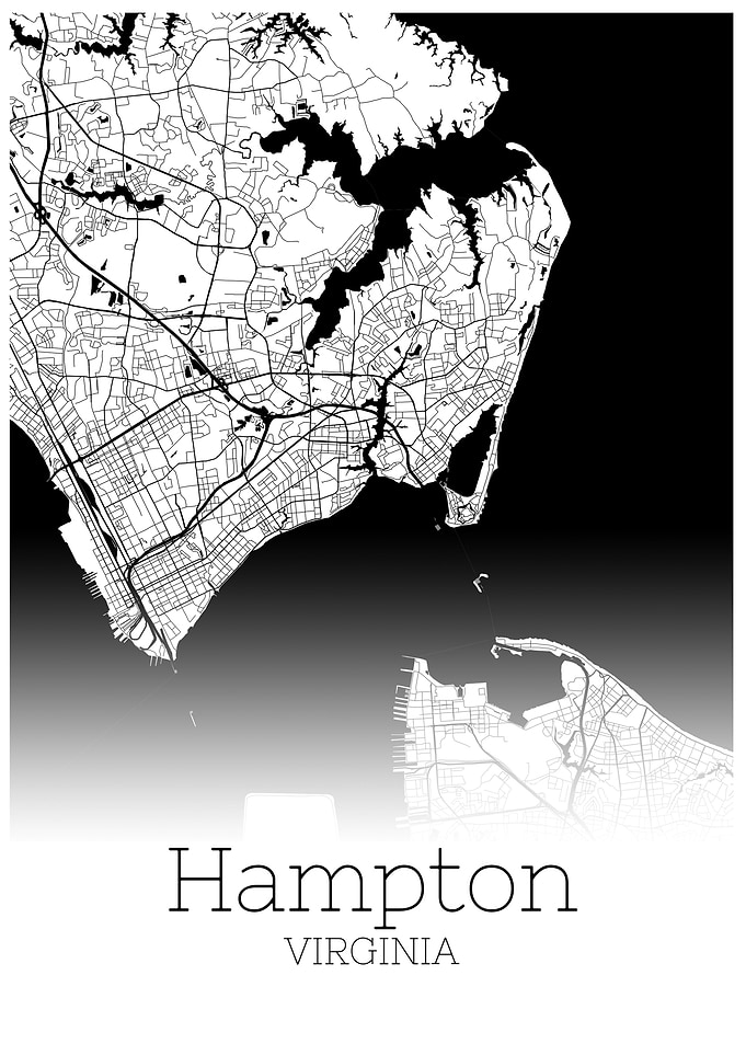 Hampton Virginia city map