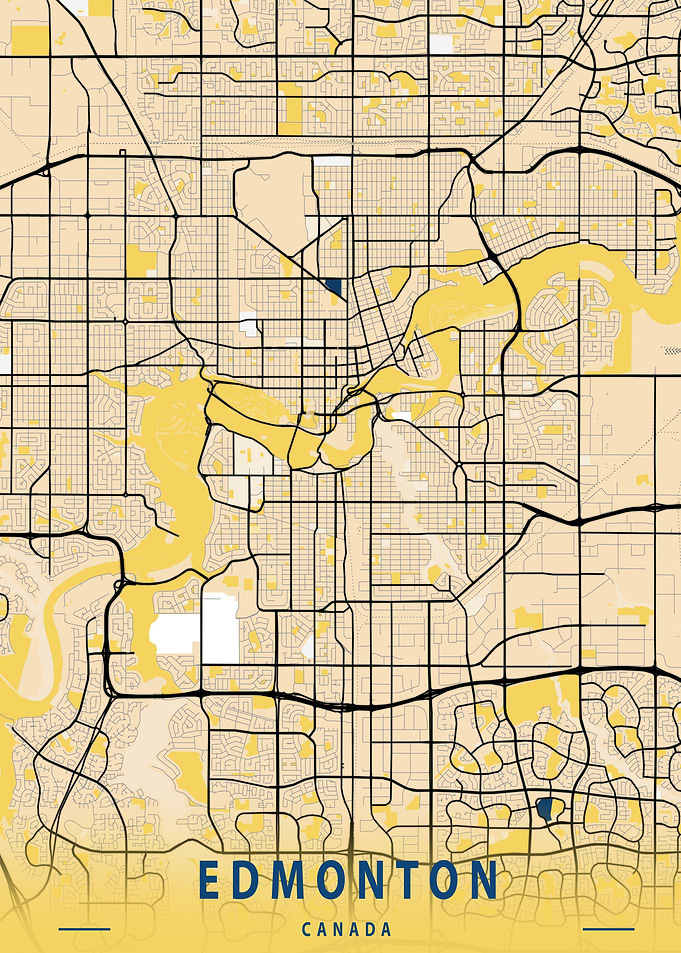 Edmonton Map Canada