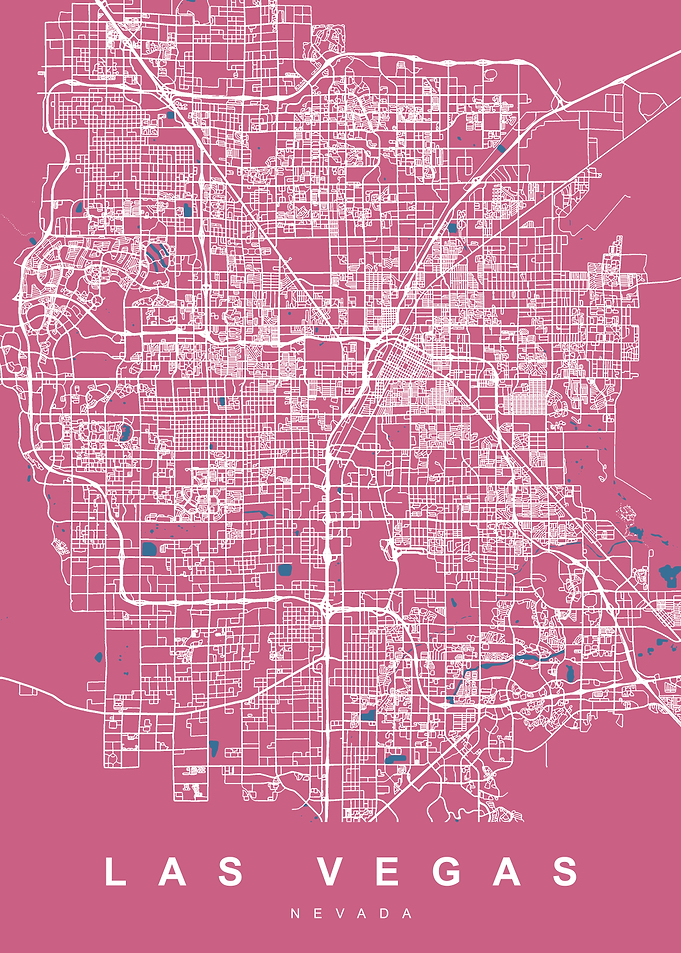 LAS VEGAS Art Map Nevada