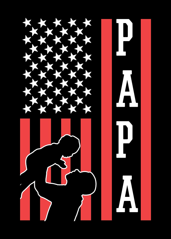 Papa American Flag