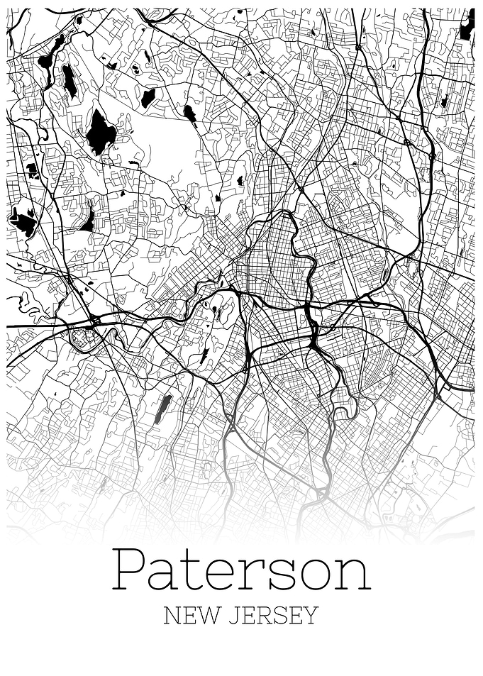 Paterson New Jersey map