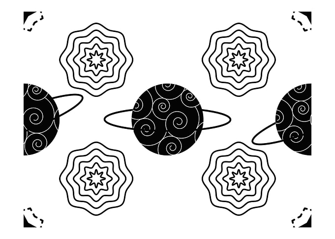 Black White Abstract 4