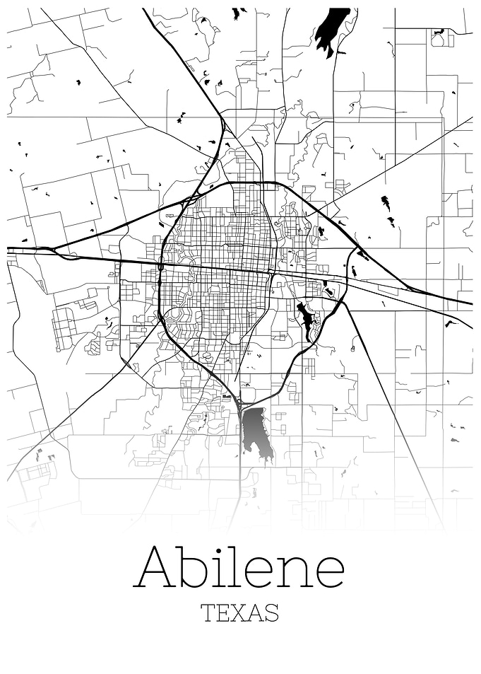 Abilene Texas City map