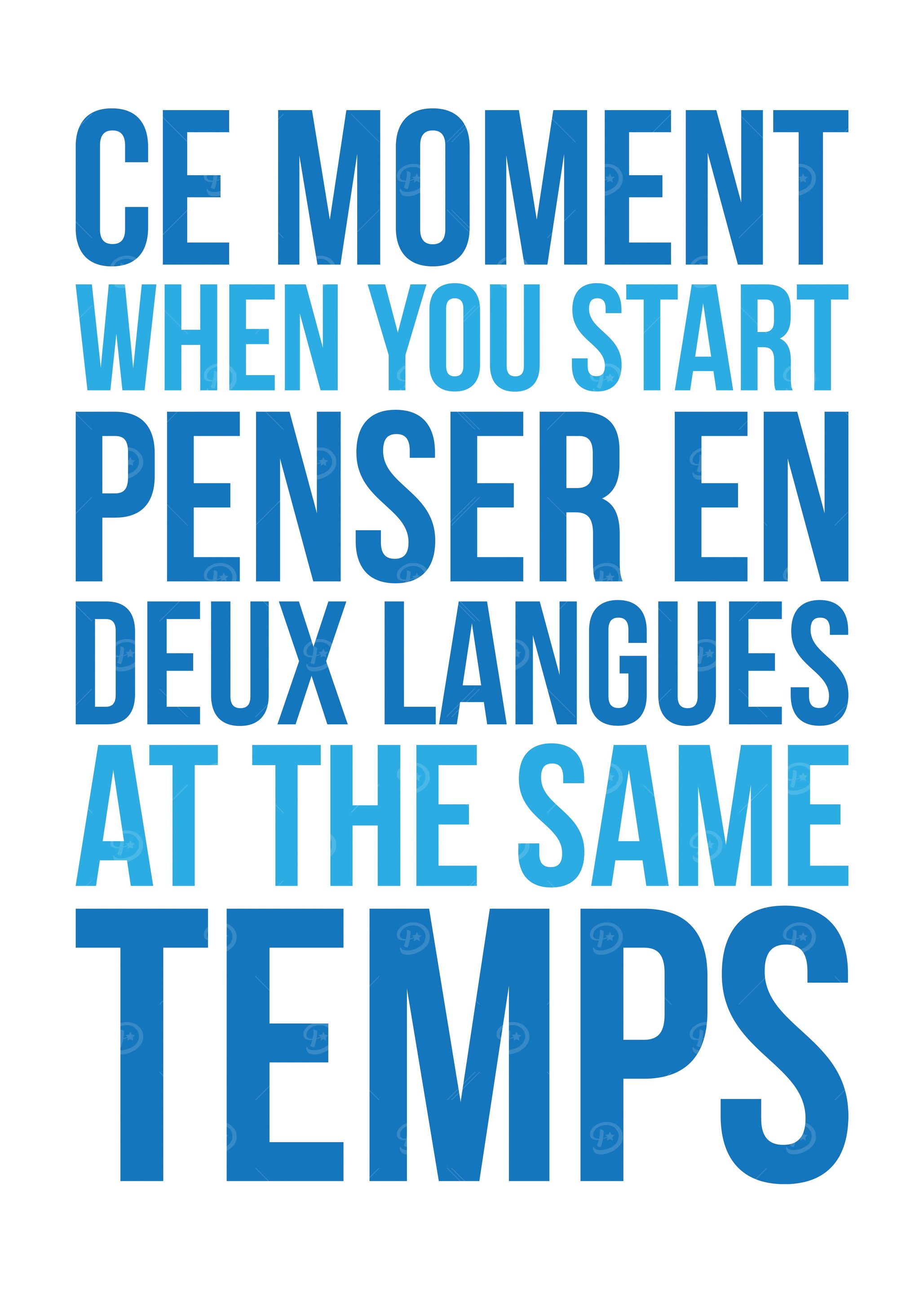 Ce Moment Two Languages