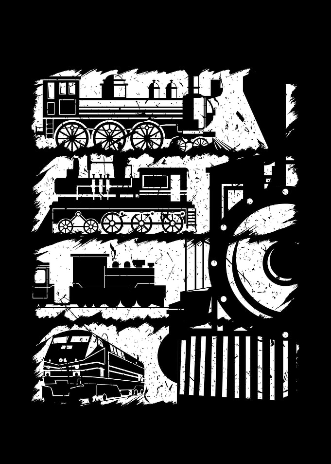 Dampflokomotive Zug