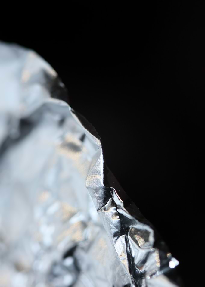 Aluminum folie abstract