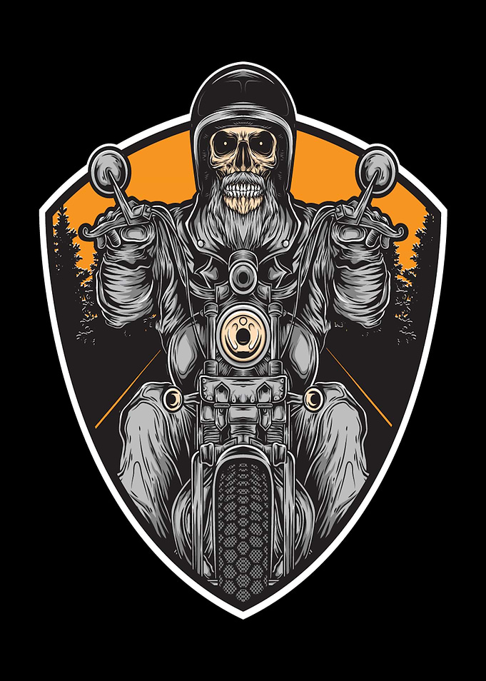 Skull Motorcycle