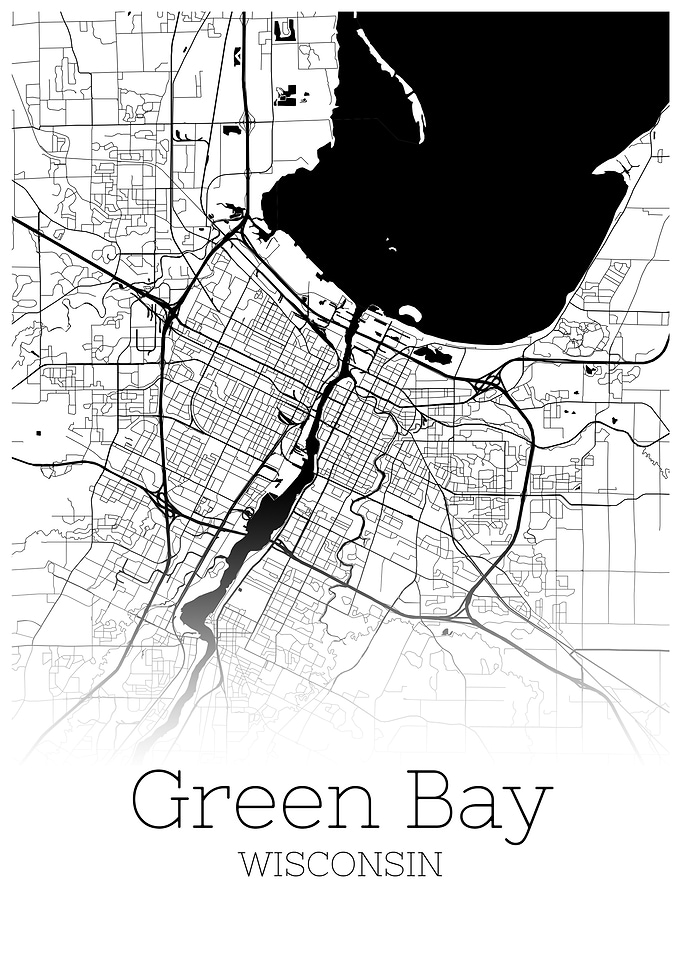 Green Bay Wisconsin map