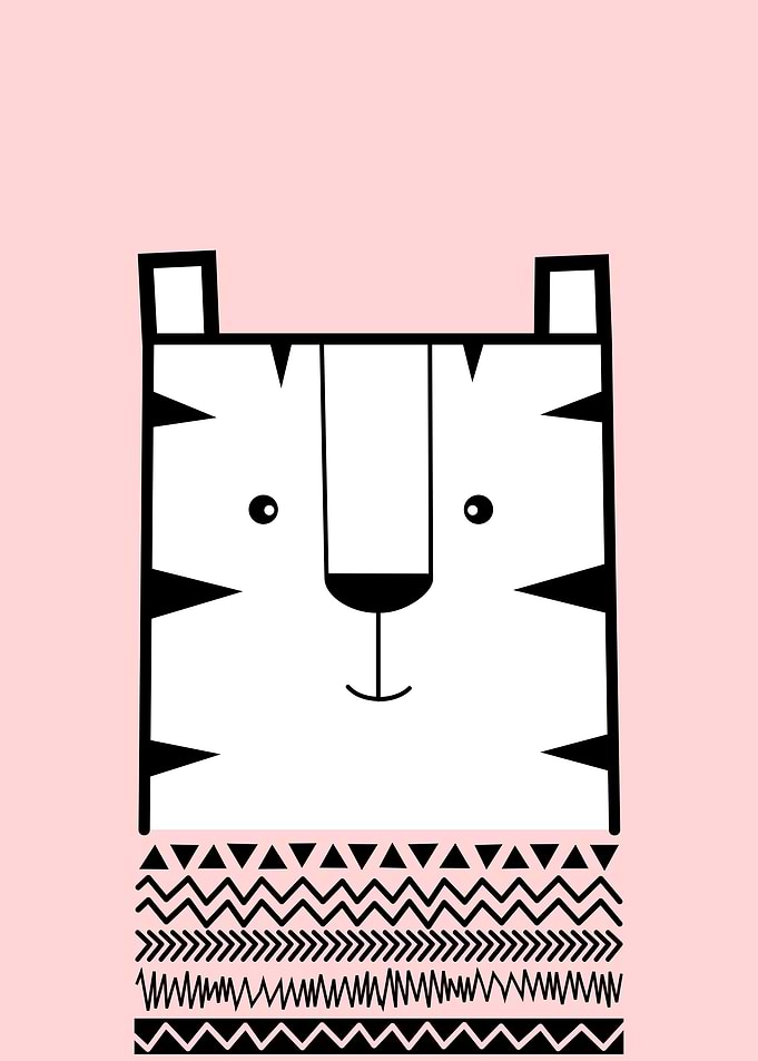 portrait of a little tiger