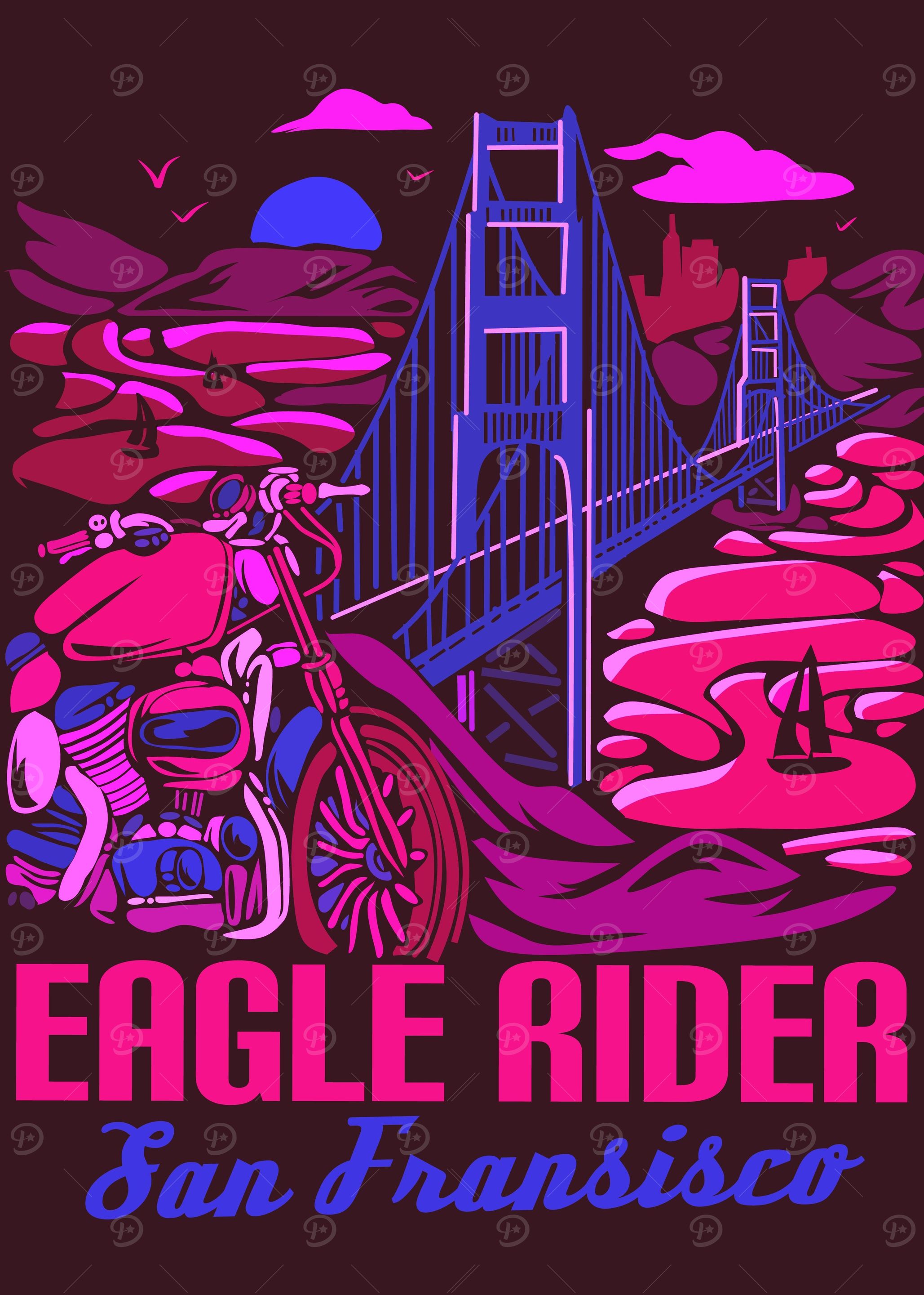Neon Eagle Rider