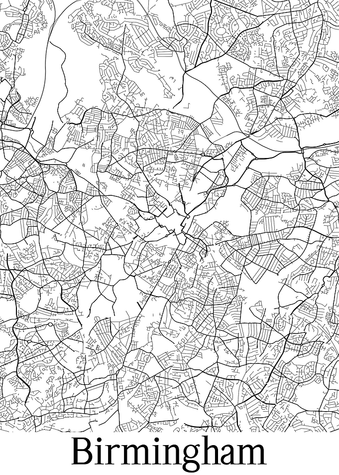 Birmingham England Map