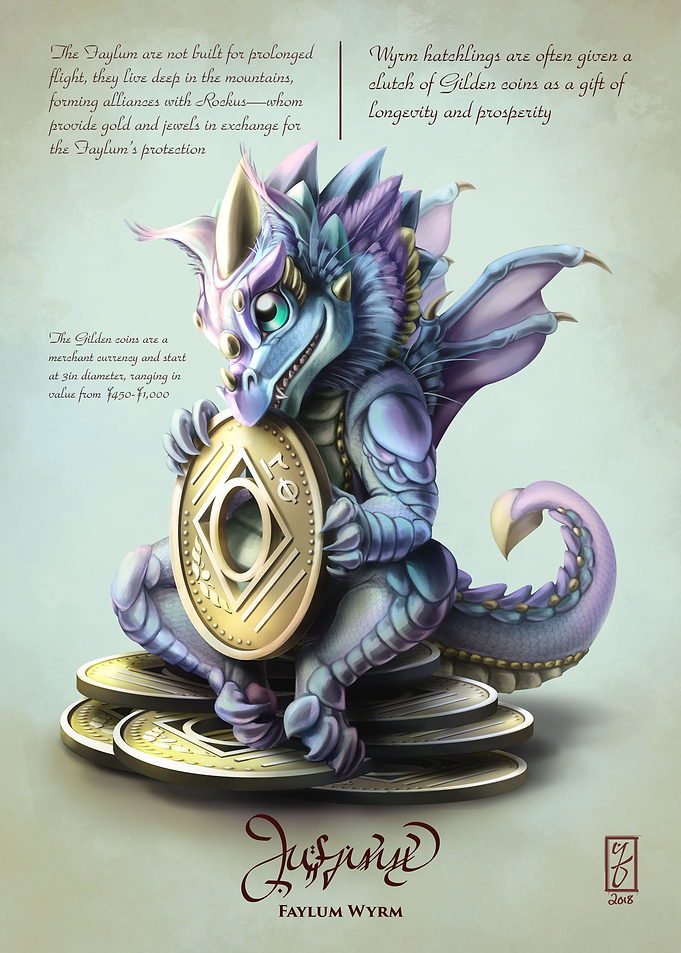 Faylum Hatchling with Gold