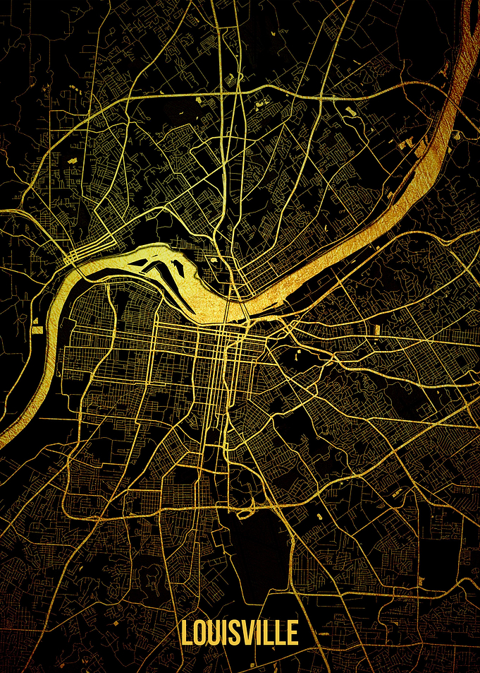 Louisville gold map